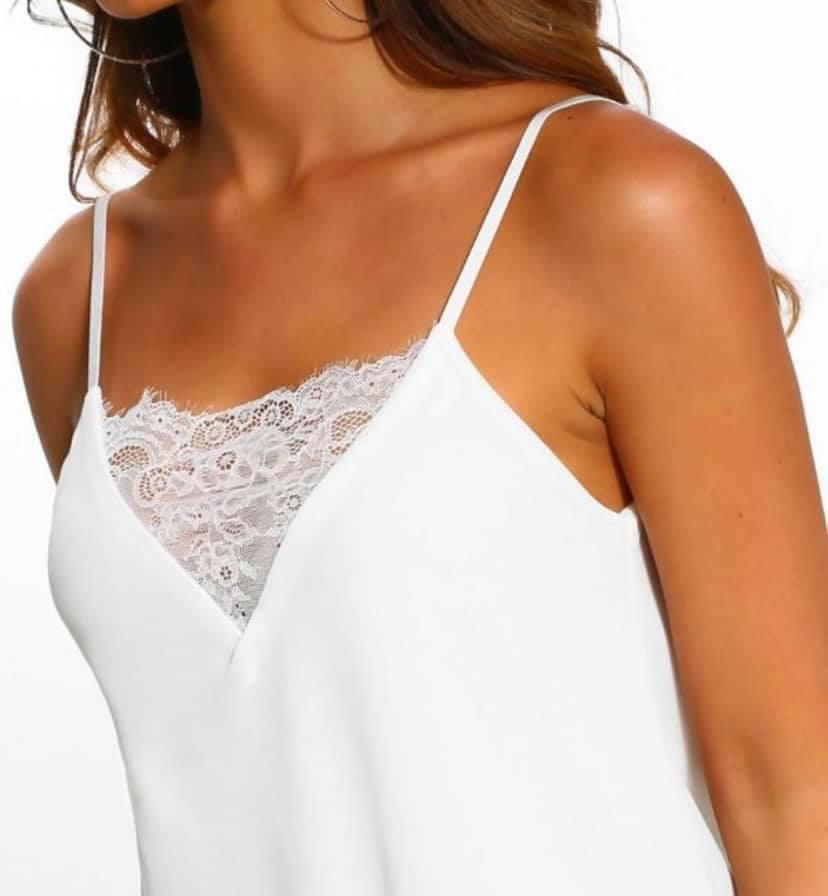 WHITE LACE CAMI