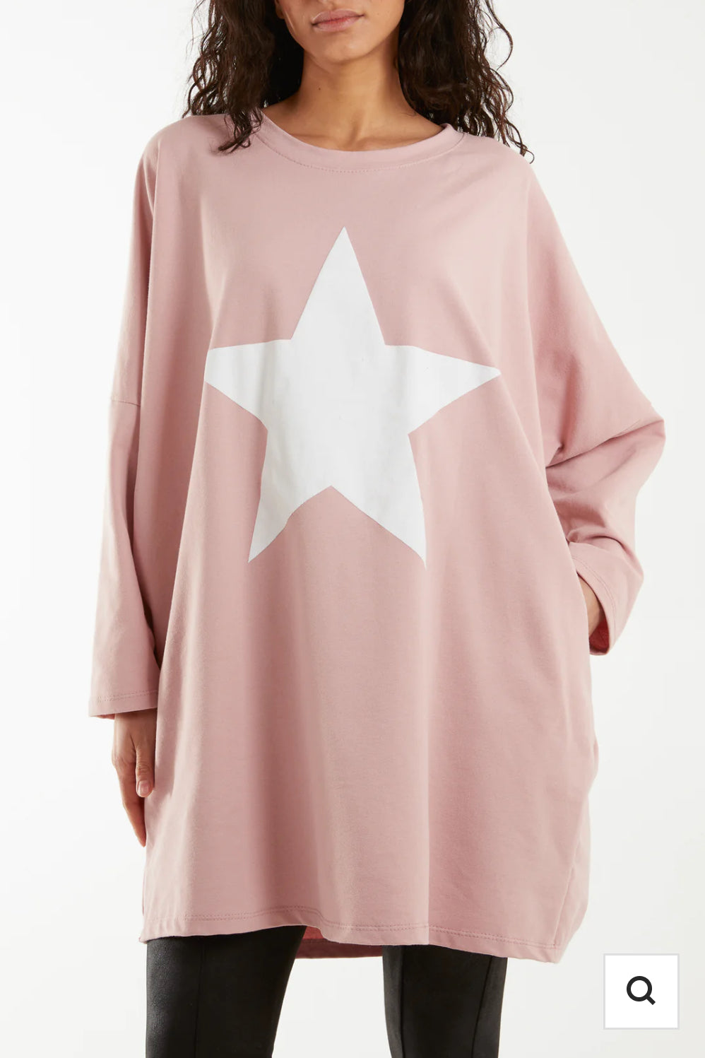 STAR OVERSIZED LONG SLEEVE TOP