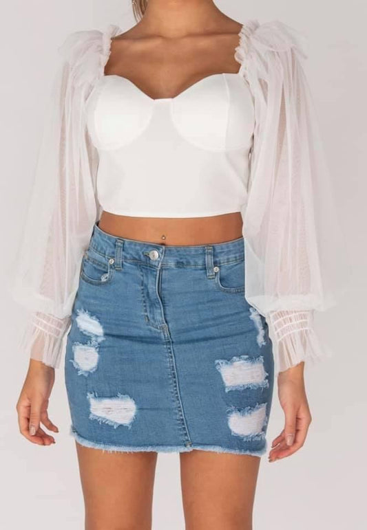 DENIM SKIRT