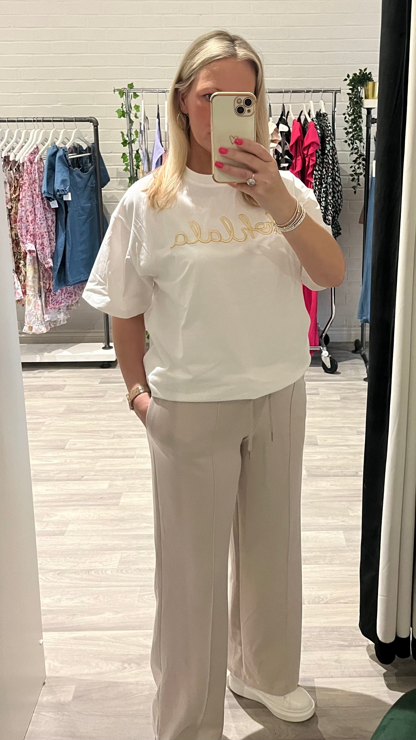 WIDE LEG LUXE JOGGER