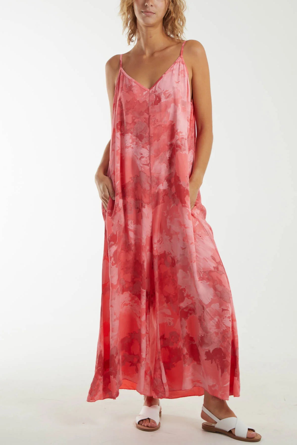 TIE DYE WIDE LEG JUMPSUIT