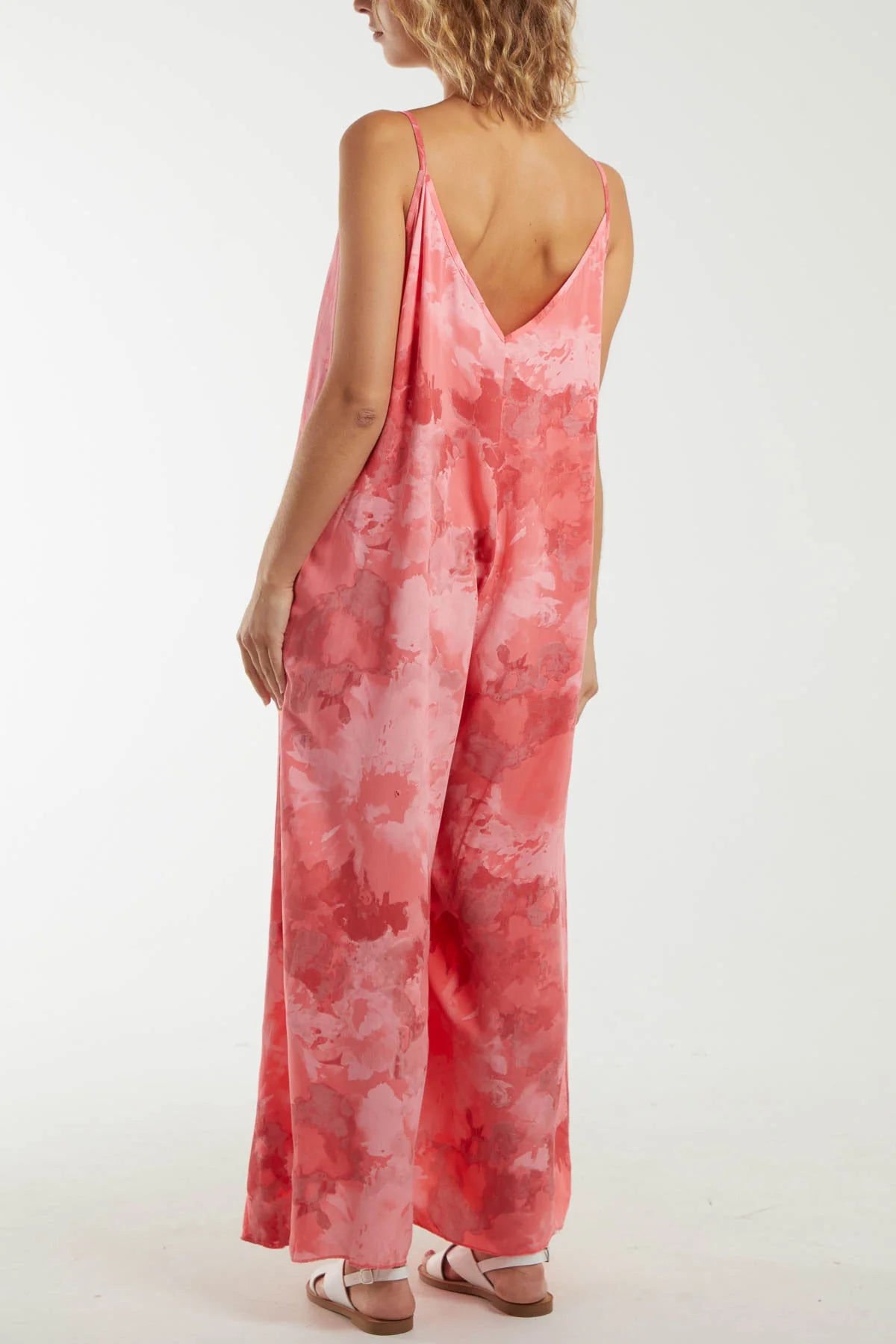 TIE DYE WIDE LEG JUMPSUIT