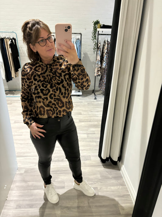 LEOPARD PRINT BLOUSE