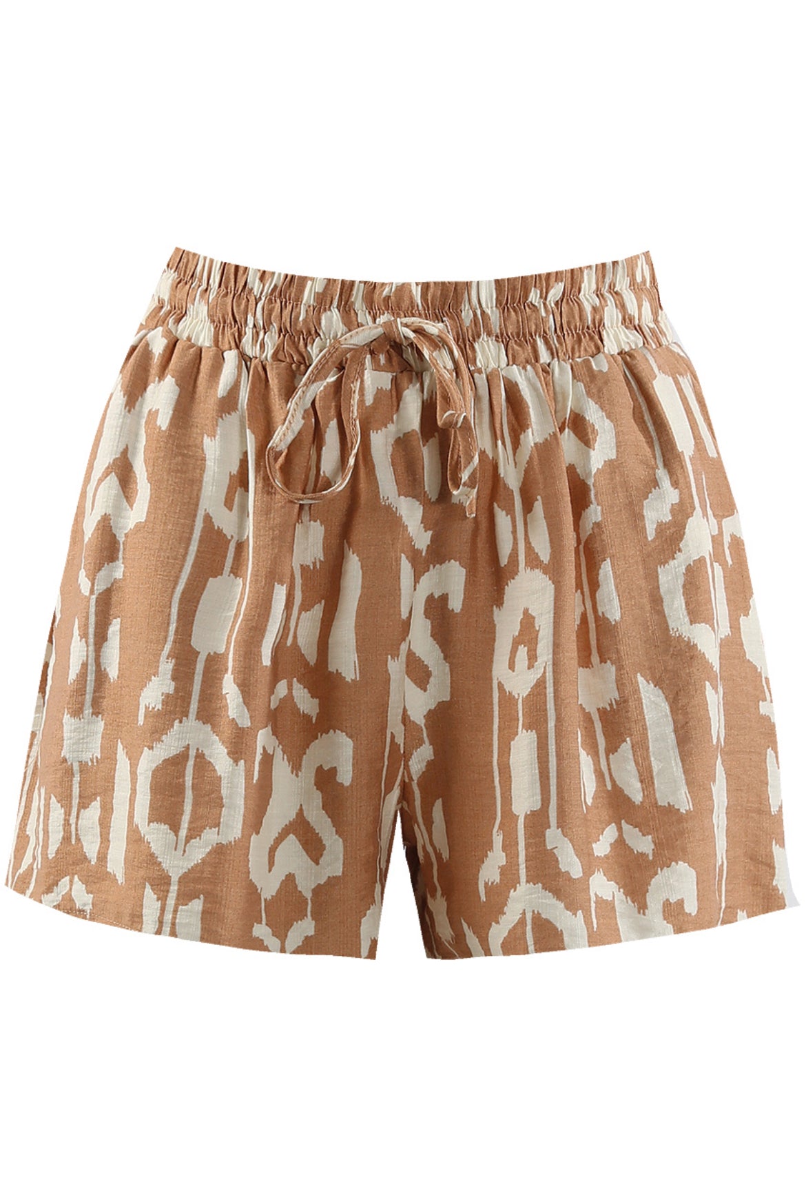 PRINTED ELASTICATED WAIST SHORTS