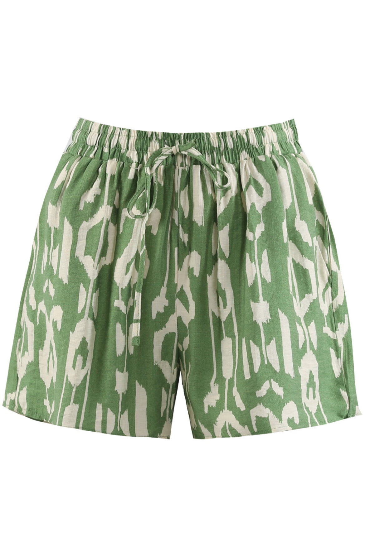 PRINTED ELASTICATED WAIST SHORTS